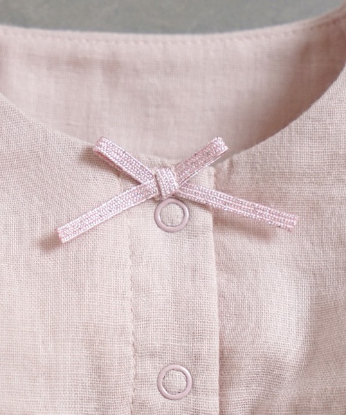 ベビー服 ロンパース 「10mois(ディモワ)」star刺繍フリルWガーゼ　2wayドレス 50-70cm / ツーウェイオールの画像