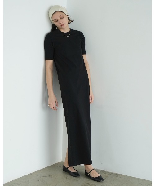 CLANE（クラネ） ワンピース 半袖 TIGHT MAXI ONEPIECE : ZOZOTOWN