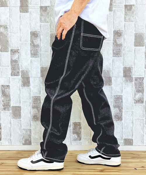 Carhartt ジーンズ WIP リラックスストレートワークデニムパンツ