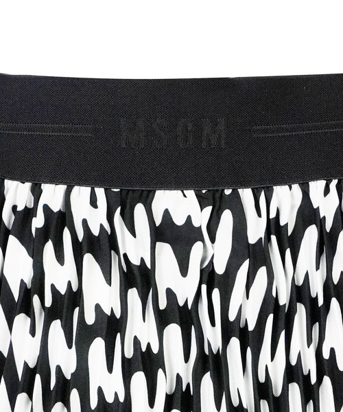MSGM（エムエスジーエム） スカート 「TheMwave」グラフィックプリント