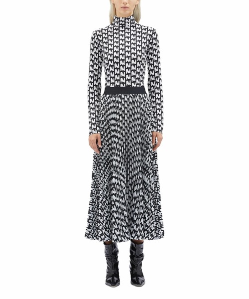 MSGM（エムエスジーエム） スカート 「TheMwave」グラフィックプリント