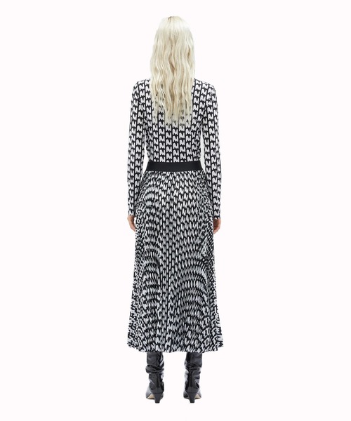 MSGM（エムエスジーエム） スカート 「TheMwave」グラフィックプリント