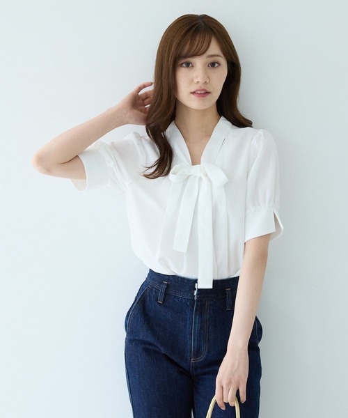 Andemiu（アンデミュウ） ブラウス シャツ 「2025SS新色/WEB限定カラー