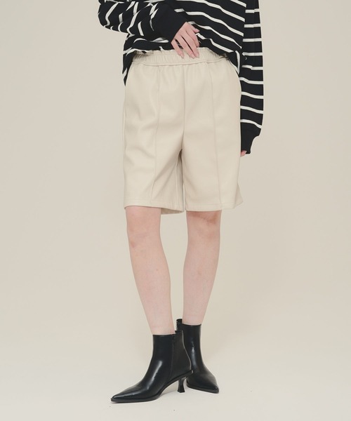 パンツ 「eL」Lether Half Pants/142798 レディース | ブランド登録なし