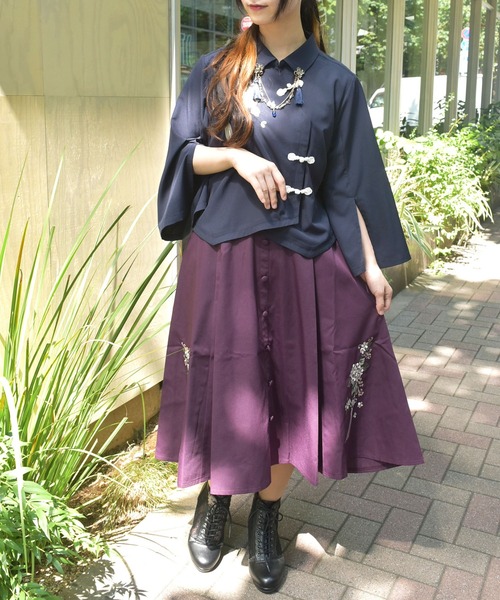 axes femme スカート ジャスミン刺繍スカート : ZOZOTOWN Yahoo