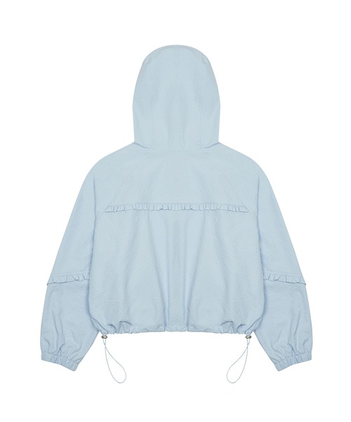【LUVISTRUE】PA FRILL SHIRRING WINDBREAKER / 追跡付 LUVISTRUE ブルゾン アウター PA FRILL SHIRRING WINDBREAKER