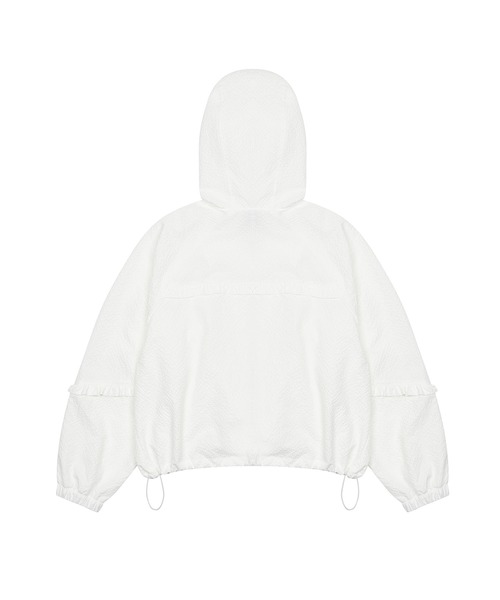 【LUVISTRUE】PA FRILL SHIRRING WINDBREAKER / 追跡付 LUVISTRUE ブルゾン アウター PA FRILL SHIRRING WINDBREAKER