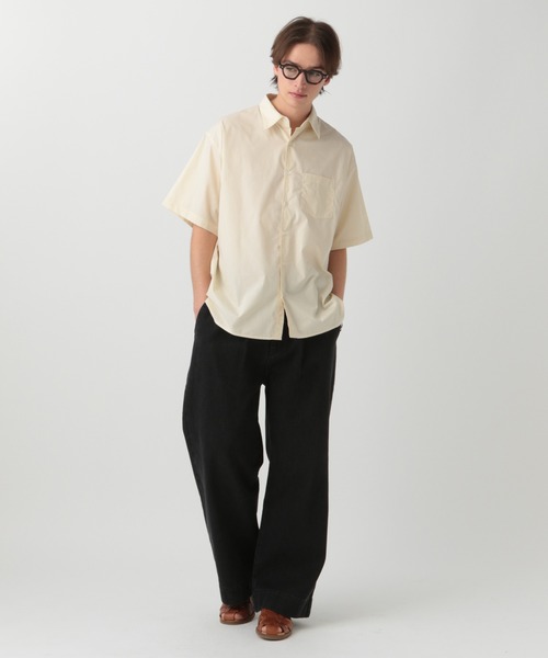 LURAKU シャツ 「LURAKU」Half Sleeve Regular Collar Shirt