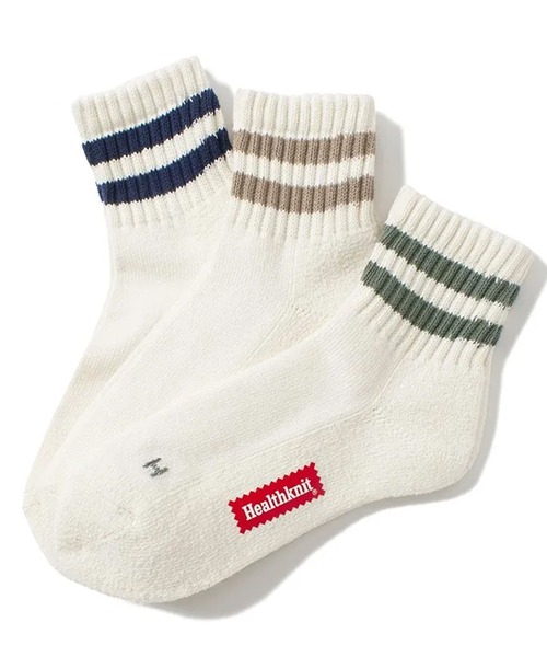Healthknit（ヘルスニット） 靴下 ソックス シンカー2本ライン