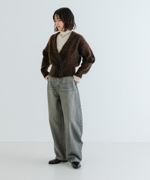 アルパカシャギーダブルカーディガン アルパカシャギーダブルカーディガン[UR47-22T004]｜URBAN