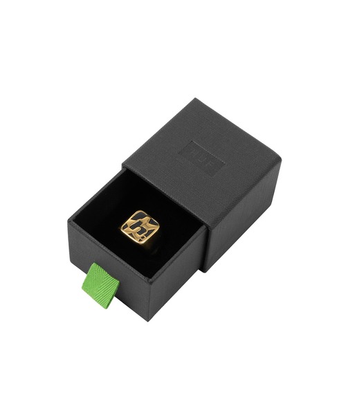 HUF シンプル ブラックリング HUF 指輪 リング H STAR RING / ハフ メンズ レディース