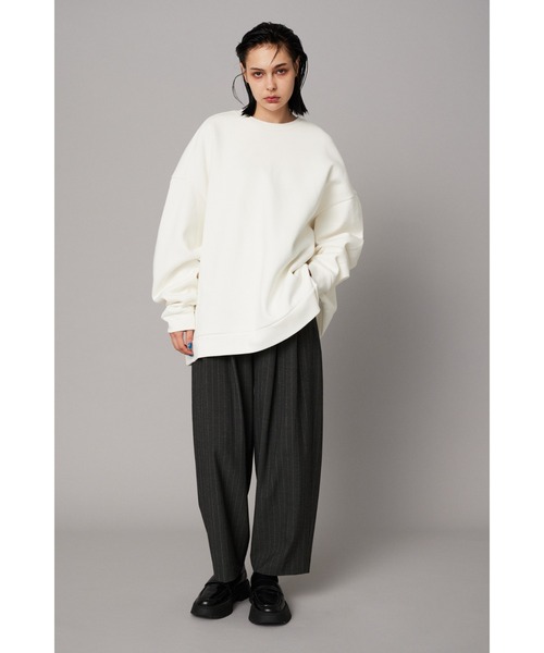 HeRIN.CYE オーバーサイズ スウェット 黒 HeRIN.CYE トレーナー スウェット Over A-line tops オーバーA