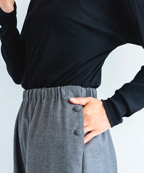 D パンツ ウール サキソニーパンツ レディース : ZOZOTOWN Yahoo!店