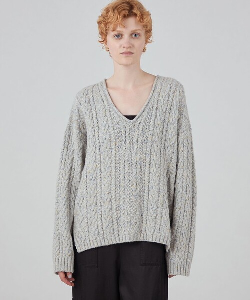 MACPHEE Vネックニット 美品 S