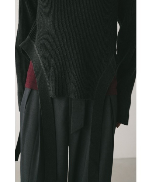 ニット セーター 2WAYレイヤードニット レディース STYLEMIXER ニット セーター 2WAYレイヤードニット レディース