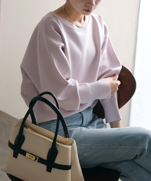 【完売品】 La TOTALITE 接結クルーネックプルオーバー ニット La TOTALITE（ラ トータリテ） ニット セーター 接結クルーネックプル