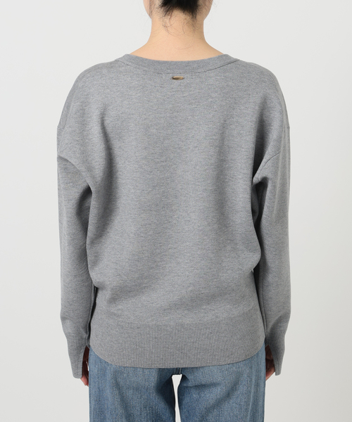 レディースサイズL 未着用⭐️Resurrectoin セーターカラーグレー セール】ハイネック 薄手リブ 長袖ニット（ニット/セーター）｜Lace