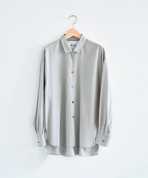 ブラウス シャツ ata shirts 1. / テンセル 長袖オーバーシャツ レディース ata ブラウス シャツ shirts 1. / テンセル 長袖オーバーシャツ