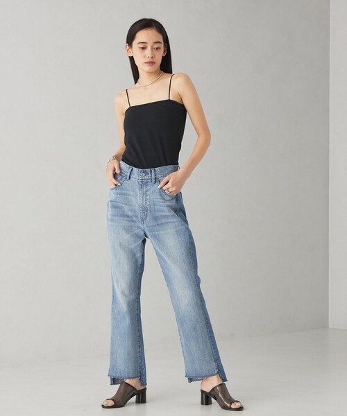 EMMEL REFINES スキニー デニムパンツブラックブーツカットデニム EMMEL REFINES ジーンズ デニム デニムパンツ 「EMMEL REFINES