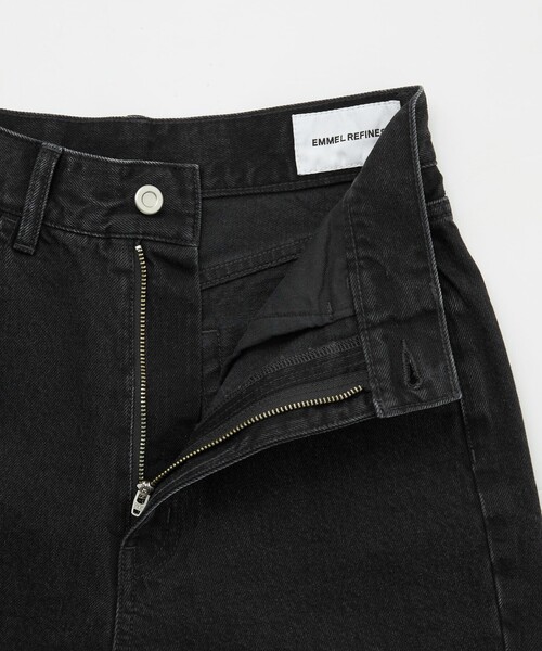 EMMEL REFINES スキニー デニムパンツブラックブーツカットデニム EMMEL REFINES ジーンズ デニム デニムパンツ 「EMMEL REFINES