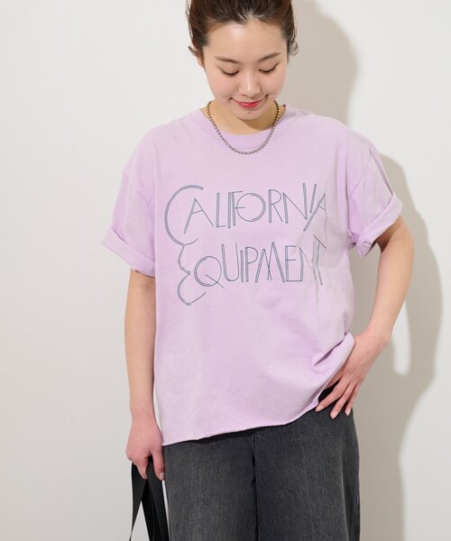 tシャツ 「THE DAY ON THE BEACH」カットオフTシャツ レディース