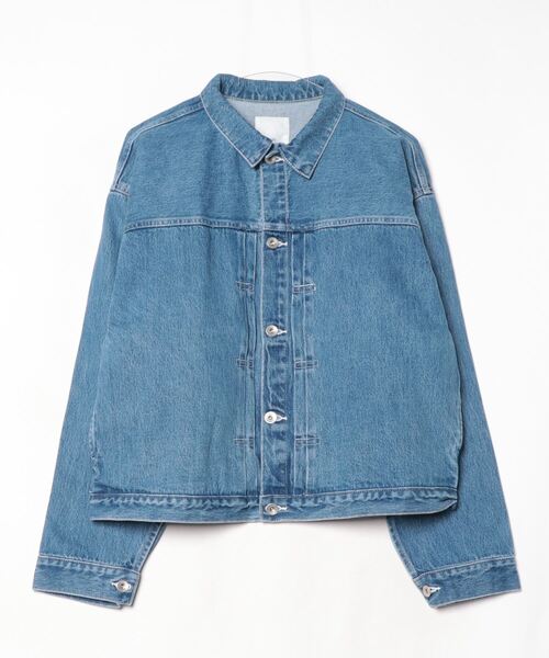 新品、タグ付き、ローズバッド、デニムジャケット、アウター ROSE BUD デニムジャケット gジャン (GENE HEAVENS)タック