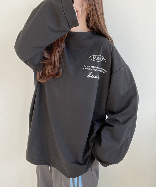 tシャツ ロゴプリントルーズロンT レディース : ZOZOTOWN Yahoo!店