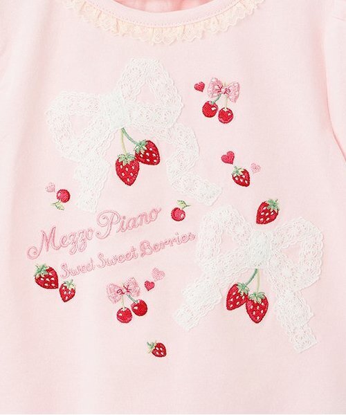 メゾピアノ★レア★いちご　Tシャツ mezzo piano tシャツ 「人気商品再入荷」「直営店で取り扱い無し