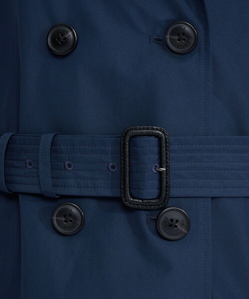 AIGLE GORE-TEX ネイビー ダブルブレストコート 38 AIGLE（エーグル） トレンチコート コート GORE-TEX ゴアテックス 防水