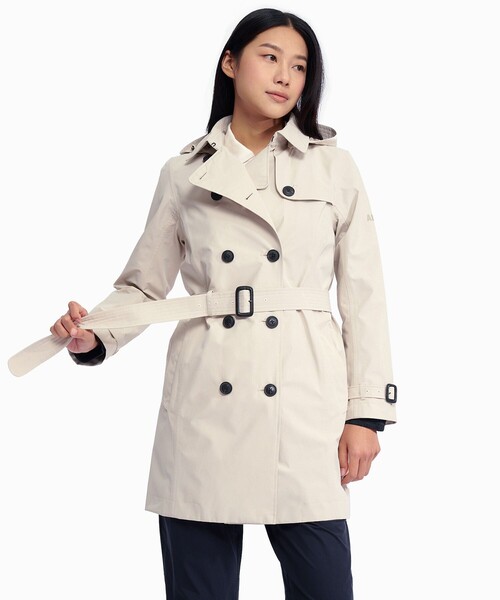 格安 美品 ABX GORE-TEX ゴアテックス トレンチコート 白 M AIGLE トレンチコート コート GORE-TEX ゴアテックス 防風 防水