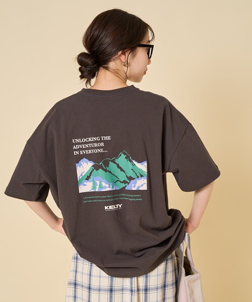 tシャツ 限定展開 KELTY × FREAK'S STORE/ケルティ 別注 半袖 バックプリント Tシャツ レディース