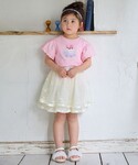スカート リボン チュールスカート キッズ 子...の詳細画像4