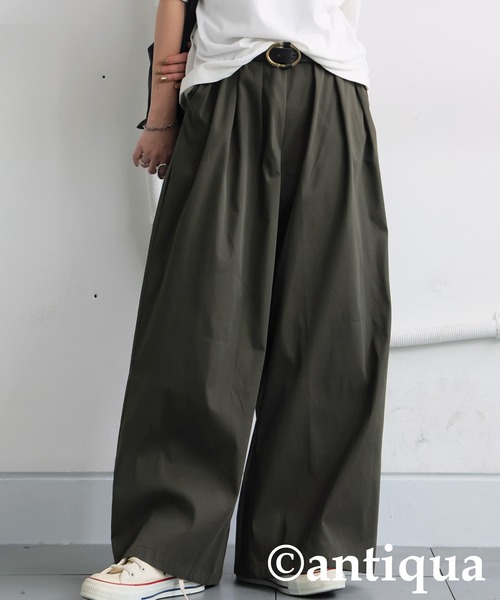antiqua（アンティカ） ワイドパンツ パンツ タックワイドパンツ