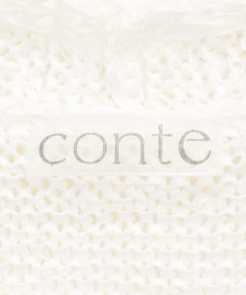 conte カーディガン 「conte」テープヤーン レディース