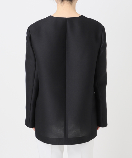 NOBLE◆ELENI/ブロックプリーツブラウス/オーバーサイズ長袖シャツ/--/--/BLK// ELENI】ブロックプリーツブラウス（シャツ／ブラウス）｜NOBLE