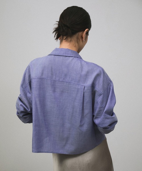 SALON adam et rope' ブラウス シャツ オンブレチェック