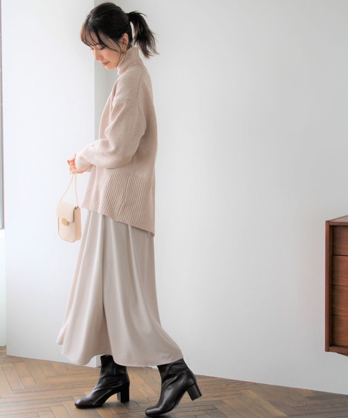 「GeeRA」 タートルネックニット MEDIUM アイボリー レディース_画像3