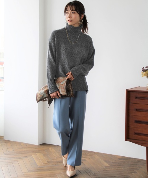 「GeeRA」 タートルネックニット MEDIUM アイボリー レディース_画像7