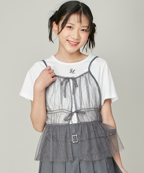 チュールビスチェセットTシャツ セール】 チュールビスチェセットTシャツ （Tシャツ）｜GALLEST