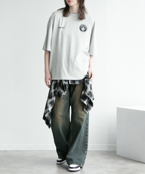  Jeans バーシティ チェストロゴ 半袖 Tシャツ 送関込 CORPUS SELECT tシャツ 「Manchester City/マンチェスター