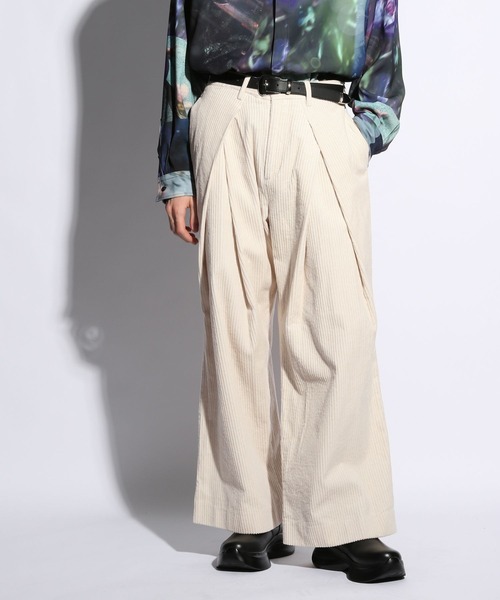 HARE（ハレ） コーデュロイパンツ SMALL ホワイト メンズ : ZOZOTOWN