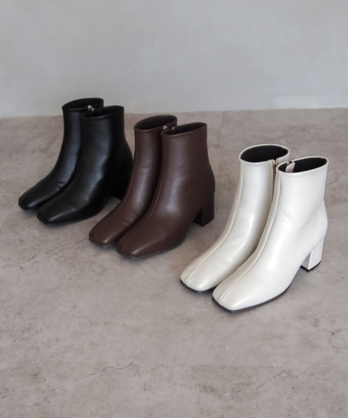 「VIVIAN」 ショートブーツ L アイボリー レディース_画像2