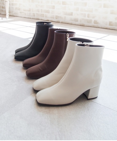 「VIVIAN」 ショートブーツ L アイボリー レディース_画像3