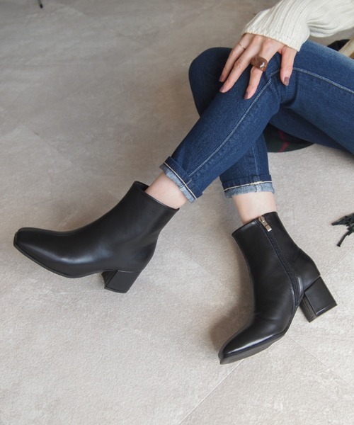 「VIVIAN」 ショートブーツ L アイボリー レディース_画像6