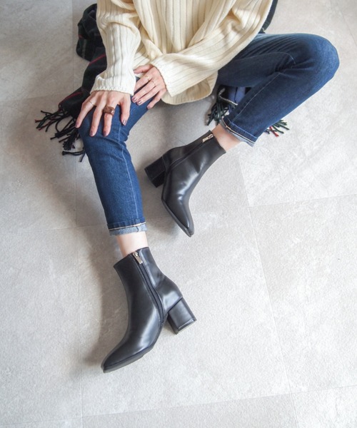 「VIVIAN」 ショートブーツ L アイボリー レディース_画像7