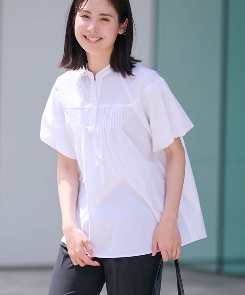 ブラウス シャツ 「通気性撥水／UV／SETUP可能」アクティブブラウス レディース INDIVI ブラウス シャツ 「通気性撥水／UV／SETUP可能