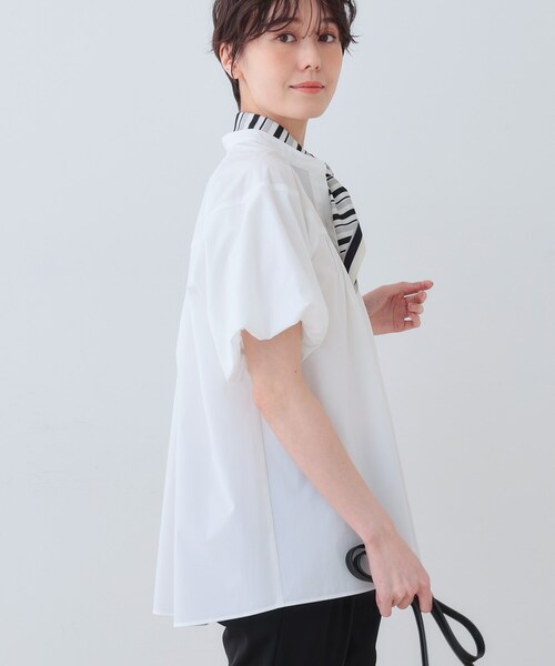 ブラウス シャツ 「通気性撥水／UV／SETUP可能」アクティブブラウス レディース INDIVI ブラウス シャツ 「通気性撥水／UV／SETUP可能