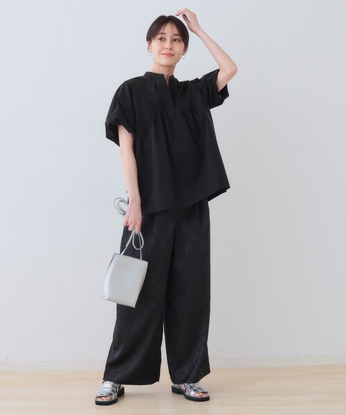 ブラウス シャツ 「UVカット/すぐ乾く」アクティブシャツ レディース INDIVI ブラウス シャツ 「通気性撥水／UV／SETUP可能