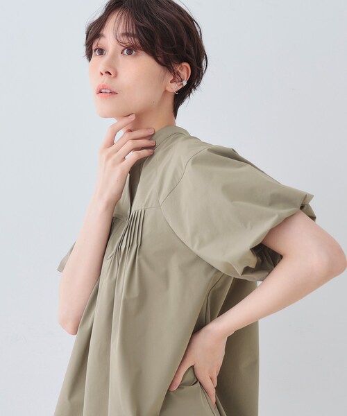 ブラウス シャツ 「通気性撥水／UV／SETUP可能」アクティブブラウス レディース INDIVI ブラウス シャツ 「通気性撥水／UV／SETUP可能
