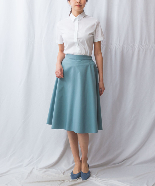 ブラウス シャツ 「NARACAMICIE」ストレッチブロード半袖シャツ レディース NARACAMICIE ブラウス シャツ 「NARACAMICIE」ストレッチ
